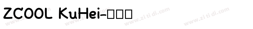 ZC00L KuHei字体转换